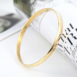 Bangle Stainless Steel 3 Color Love Luxury Brand Lover Gold Bracelet For Women Gift Fashion Silver Jewelry 2023 230926