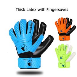 Sports Gloves High Quality Kids Men Goalkeeper Thick Latex Soccer Finger Protective Football Goalie Keepers Kit 230925