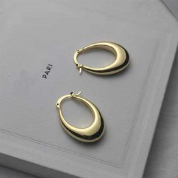 Hoop Jewelry Designer luxury Earring Water Drop Shape Elegant Simple Oval Earring Solid Circle Earring Buckle Earrings Ornaments209i