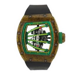 Richarmill Watches Automatic Mechanical Wristwatches Swiss men's Watch Tourbillon mens series RM5901 limited to 50 kiwi carbon nano WN-D16O