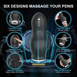 Masturbators Automatic Sucking Male Machine Oral Vaginal Penis Vibrator Sex Toy for Men Masturbation Cup Blowjob Machine Masturbator for Men x0926 x0927