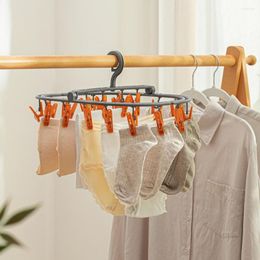 Hangers Folding Drying Rack Multi-Functional Portable Clothing Hanger For Bras Underwear Socks