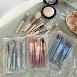 Makeup Brushes 8PCS Brush Portable Macaron Cosmetics Beauty Tools Beginner Powder Blusher Set Eye Shadow Maquillaje Accessories