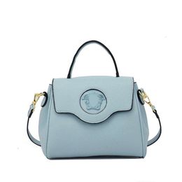 23SS Designer Versages Bag Vercaces Handbag Bag Summer Solid Color Large Capacity Handbag High End Fashion Banquet Bag High End Atmosphere Blue