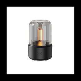 Humidifiers 120Ml Simulated Candlelight Mini Portable Air Purification Humidifier Plugged in for Use Air Humidifier for Bedroom Home YQ230926