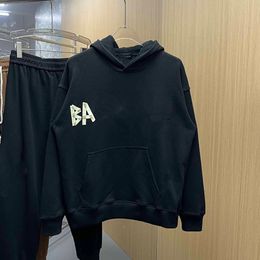 Top designer Autumn/Winter fashion High street cotton sweatshirt pullover Hoodie Breathable men and women Colourful letter pattern casual hoodie