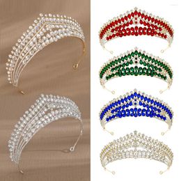 Hair Clips KMVEXO Vintage Crystal Crowns And Tiaras Baroque Crown Tiara For Women Bride Pageant Prom Diadem Wedding Accessories