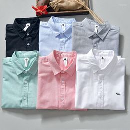 Men's Casual Shirts High Quality Cotton Oxford Men Long Sleeve Fashion Shirt For Male Tops L842