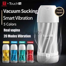 Masturbators GALAKU Touch In Masturbator Blowjob Simulation Sucking Cup Soft Realistic Vagina Male Masturbator Erotic Adult Sex Toys For Men x0926 x0927