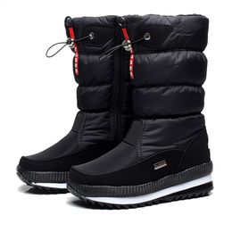 Boots Women Snow Boots Winter Female Boots Thick Plush Waterproof non-slip Thigh High Boots Fashion Warm Fur Woman Winter Shoes 230925