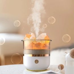 Salt Stone Humidifier with Aromatherapy and Atmosphere Light for Office and Bedroom