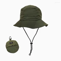 Berets Style Waterproof Fisherman Hat Women Summer Sun Anti-UV Protection Camping Hiking Caps Men's Panama Bucket Outdoor
