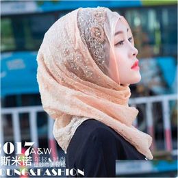Hijabs Islamic Veil Clothing Muslim Luxury Chiffon Shayla Head 230509 Drop Delivery Fashion Accessories Hats Scarves Gloves Wraps Dhtiu