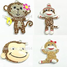 Charms Choose Style First Each 10pcsbag Enamel Monkey Pendants For y Necklace 230925