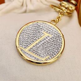 Luxury designer keychain car keychain fashion trend advanced diamond set boutique key chain suitable for men and women222Z