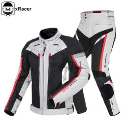 Others Apparel Four Season Summer Motorcycle Cycling Clothing Moto Durable Universal Split Pants Windproof Sports Outdoor Motocross Jacket Suit x0926