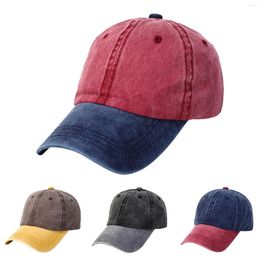 Ball Caps Washed Cotton Baseball Cap Men's Spring And Summer Women's Outdoor Hat For Men Tan Women