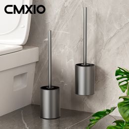 Toilet Brushes Holders CMXIO Stainless Steel Toilet Brush For Toilet WC No-Dead Corner Cleaning Tool Bathroom Organizer Punch-Free Bathroom Accessories 230926