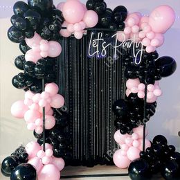 Other Event Party Supplies Maca Pink Black Birthday Balloon Garland Arch Kit Wedding Birthday Balloon Decoration Baby Shower Party Balloon for Kids Globos 230925