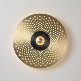 Wall Lamps Modern Gold Lamp Led Decor Lighting For Hallway Living Room Bedroom Bedside Loft Home Sconce Light Fixtures