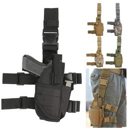 Sacos táticos ao ar livre universal gota perna coldre destro tático coxa pistola saco bolsa pernas arnês para todas as armas