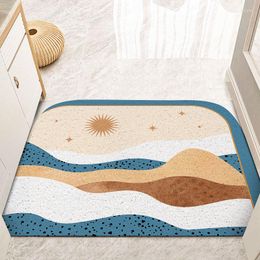 Carpets Nordic Half Round PVC Doormats For Entrance Door Mats Outdoor Indoor Non Slip Bedroom Bathroom Carpet Rugs Sun Hallway Doormat