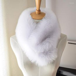 Scarves Winter Warm Coat Hood Fur Decor Women Faux Collar Shawl Furry Collars Fake Scarf