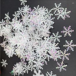 Christmas Decorations 300/200pcs Snowflakes Confetti Artificial Snow Xmas Tree Ornaments For Home Party Wedding Decors