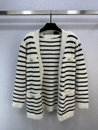 809 2023 Runway Summer Brand SAme Style Sweater Long Sleeve Cardigan V Neck Fashion Clothes High Quality Womens D212