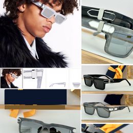 Designer sunglasses Men's fashion square color changing sunglasses Light decorative mirror Driving UV400 protection sunglasses Z1403