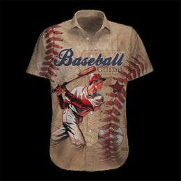 DIY Clothing Customized Tees & Polos Baseball print border 3D Digital Printing Loose Fashion Short Sleeve