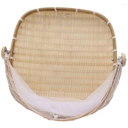 Dinnerware Sets Bamboo Bread Basket Exquisite Woven Multipurpose Dustpan Outdoor Picnic Household Fruit Holder Simple Covers