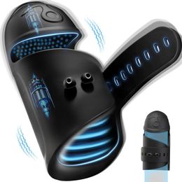 Masturbators Penis Glans Vibrator Cock Ring Stimulator Massager Delay Ejaculation Trainer Male Masturbator Sex Toy for Man jgiu 230925