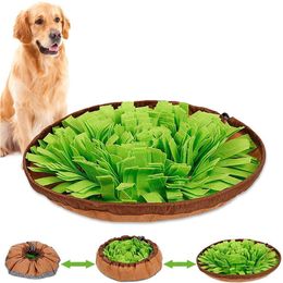 Dog Toys Chews Pet Snuffle Mat Nose Smell Training Sniffing Pad Puzzle Toy Slow Feeding Bowl Food Dispenser Carpet Washable toys y230925