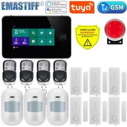 Alarm systems WIFI GSM Home Security Alarm System With Wireless Motion Sensor Detector Burglar Alarm For Tuya SmartLife APP Garden Home Alarm YQ230926