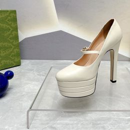 2023 Women High Heels Luxurys Designer Heels Shoes Genuine Leather Pumps Lady Wedding Sandals Platforms 14cm Heel With box