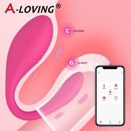 Vibrators 9 Speed APP Controlled Vaginal G Spot Dual Motor Vibrating Egg Massager Wearable Stimulator Adult Sex Toys for Women 230925