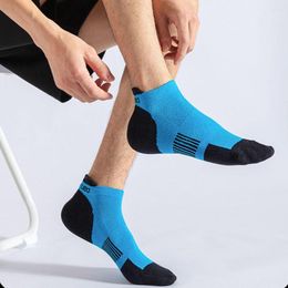 Men's Socks Comfortable Breathable Color Patchwork Sport Soft Simple Men Hosiery Short Cotton Ankle