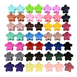 50pcs/lot Mini Flower Hair Claws Clips Women Girls Sweet Colourful Matte Small Crab Hair Clips Barrettes Hair Accessories