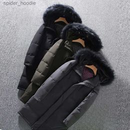 Men's Down Parkas M-5XL Men Winter Down Coat Male Casual Long Parka Overcoat Outdoor Warm Thick White Duck Down Jacket Hooded Puffer Jackets Coat L230926
