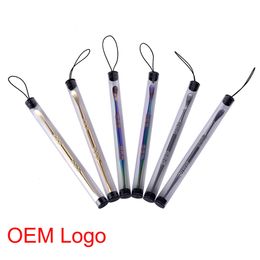 Custom logo for dabber tools ego evod Wax atomizer stainless steel dab titanium nail cleaning tool with PC tube For dry herb vaporizer pen Smoking pipe