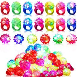 Other Event Party Supplies 20/30/50 Pcs Glowing Rings LED Light Up Luminous Rings Party Favor Toys Flash Led Lights Glow In The Dark Wedding Party Supplies 230926