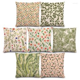 Pillow Lovely Watercolour Little Flowers Mini Leaf Spring Floral Garden Pattern Rose Colourful Plants Cover Case