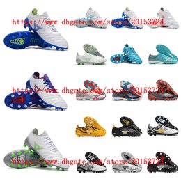 New High Ankle Alpha MORELIA NEO III FG Men's Outdoor Cleats Training Football Boots Soccer Shoes