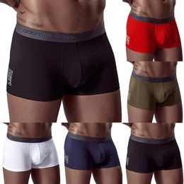 Underpants Sexy Underwear For Men French Solid Cotton Gay Mens Boxers Breathable Briefs Soft Oversize Panties Cueca