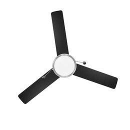 44" Indoor Matte Nickel 3 Blade Reverse Airflow Ceiling Fan Electric Fan for Home Lamp Fans Free Shipping Cooling Appliances