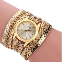 Jewellery bracelets watch for women twine weave serpentine quartze watch fashion of 2657