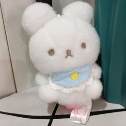 Plush Keychains Rilakkuma Usausababy Bunny Plush Keychain Usa Baby Kawaii Cute Bag Keychains Anime Key Chain Keyring Girls Toys Small Gift 230925
