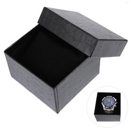 Watch Boxes 4 Pcs Crocodile Printing Cases Storage Jewellery Organiser