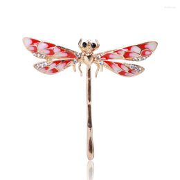 Brooches Enamel Dragonfly For Women Metal Insect Pins 4-colors Dress Coat Accessories Jewellery Gift